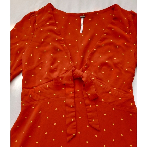 Free People▪️All Yours Mini Polka Dot Dress - Picture 4 of 12